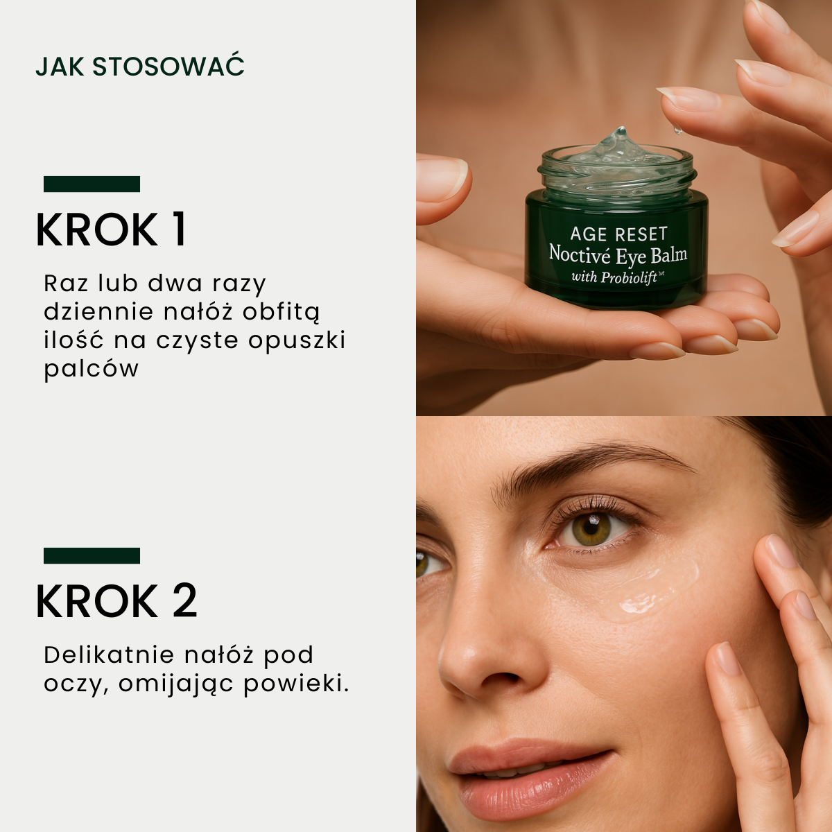 Noctivè Eye Balm – Redukuje opuchliznę, zmarszczki i cienie pod oczami